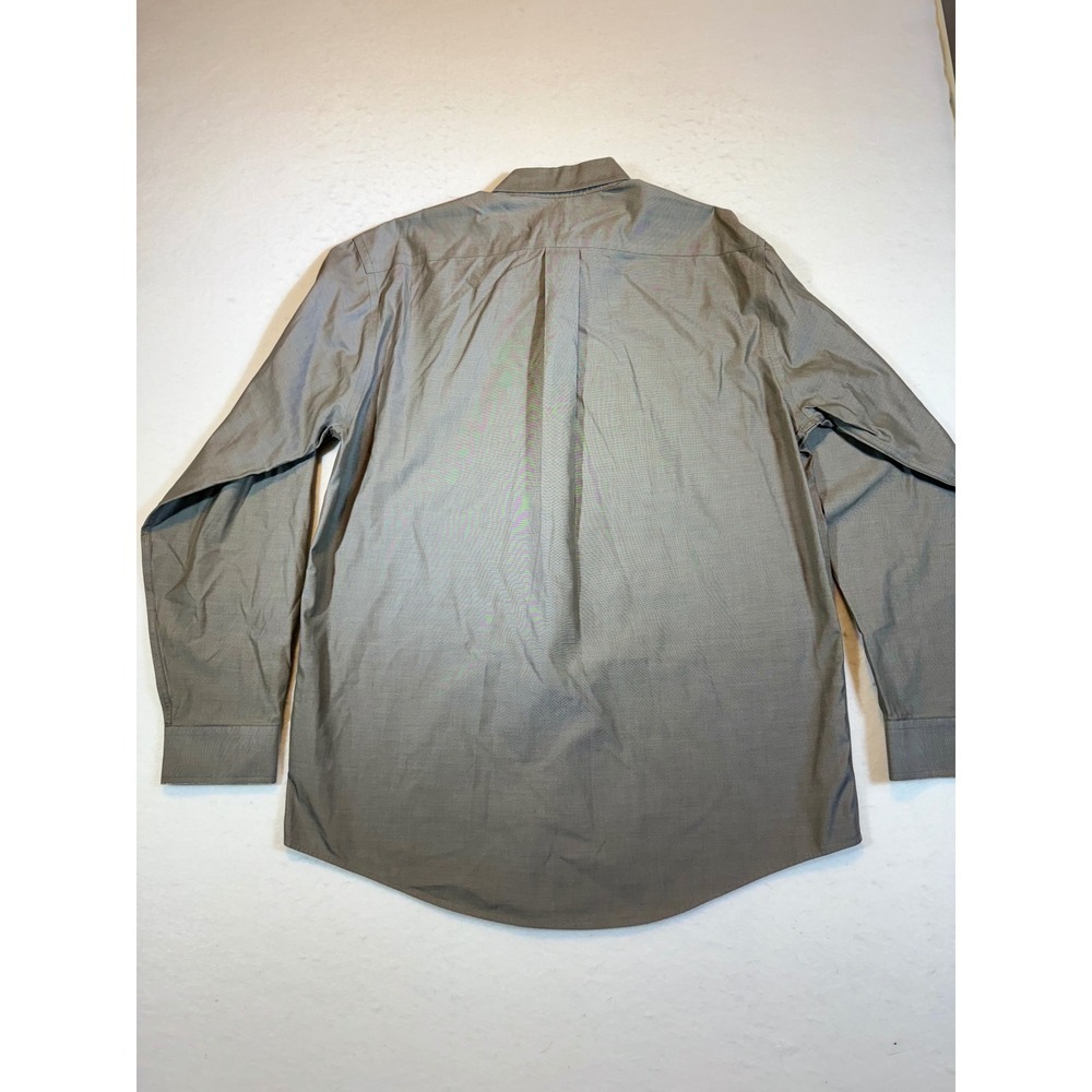 LL Bean Mens Wrinkle Resistant Button Down Shirt Long Sleeve Gray M Regular - Picture 2 of 5